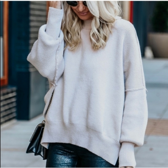 NWT Free People Easy Street Tunic Sweater - Picture 2 of 11